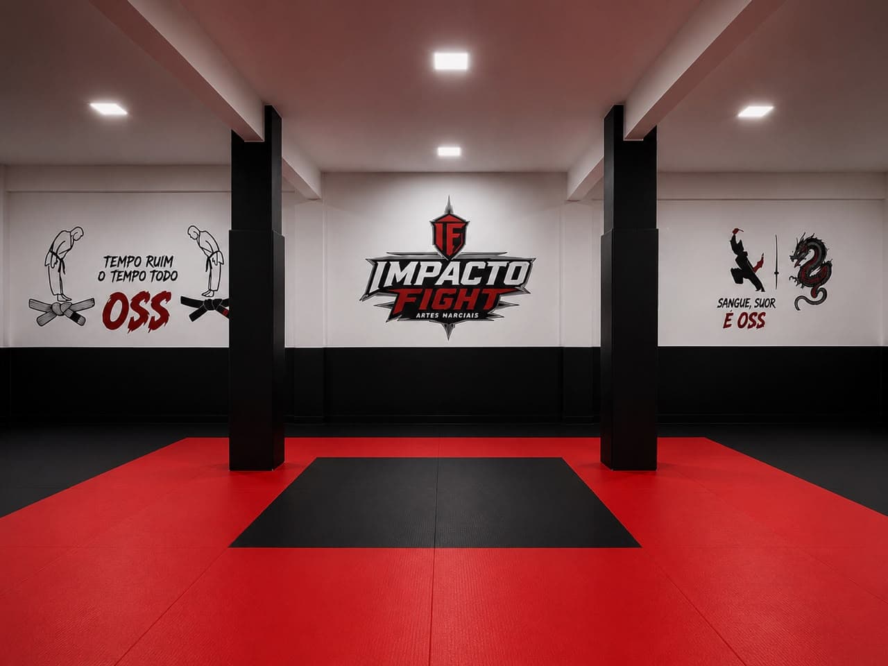 Tatame da Impacto Fight em Ciudad del Este